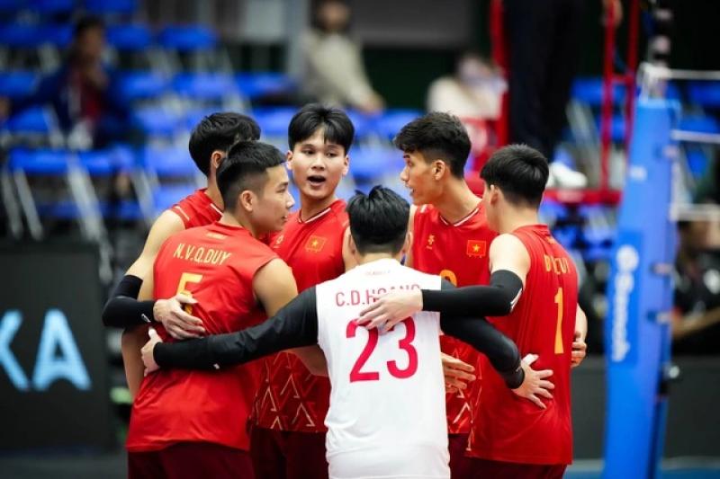 Đội tuyển Việt Nam khiến Qatar thắng 'mướt mồ hôi' ở tứ kết bóng chuyền AVC Nations Cup- Ảnh 1.