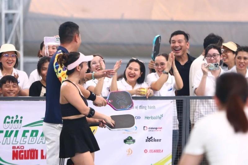 Diễn viên Bình Minh tạo sức hút đặc biệt trên sân pickleball- Ảnh 3.