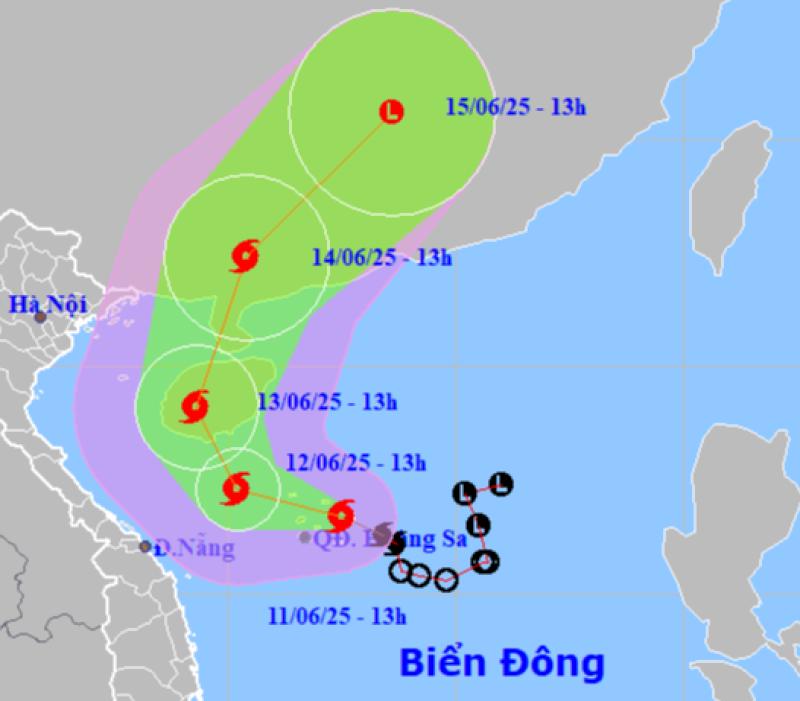 Bão số 1 đi nhanh hơn, ven biển Quảng Ninh - Quảng Nam gió mạnh- Ảnh 1.