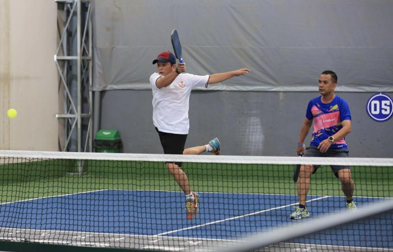 Tranh tài hấp dẫn tại giải pickleball 'Hội thao những người làm báo TP.HCM'- Ảnh 4.