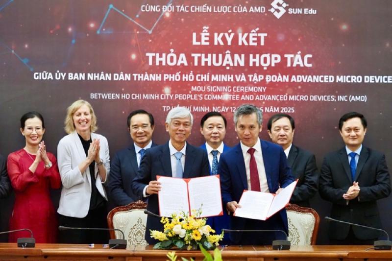 TP.HCM và Tập đoàn AMD ký kết phát triển công nghệ cao và trí tuệ nhân tạo- Ảnh 1.