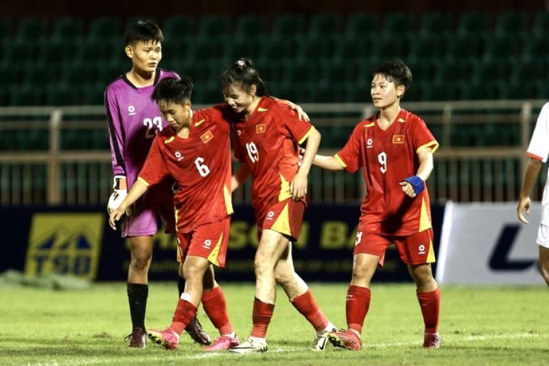 U.19 Việt Nam, Thái Lan thắng ấn tượng ở giải nữ: 2 siêu phẩm tại sân Thống Nhất- Ảnh 5.