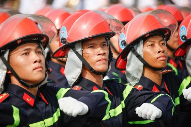 Mãn nhãn buổi diễu binh 15 . 000 Chiến sĩ công an và quân đội hợp luyện - Ảnh 26.
