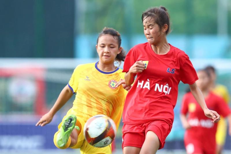U.16 Hà Nội vẫn dẫn đầu giải U.16 nữ quốc gia, U.16 Sơn La hòa nghẹt thở- Ảnh 3.