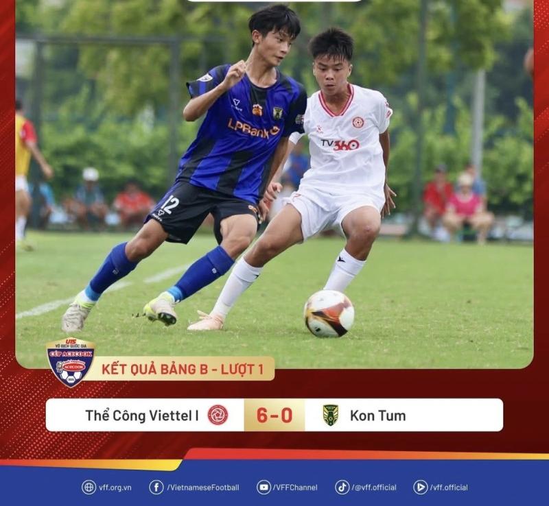U.15 Thể Công Viettel thắng cực đậm ngày khai mạc giải U.15 toàn quốc- Ảnh 1.