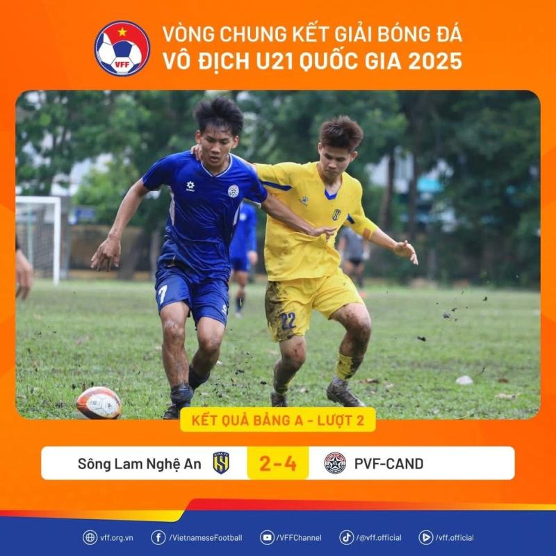 U.21 PVF-CAND đánh bại SLNA, vẫn đứng nhì bảng sau Đà Nẵng- Ảnh 2.