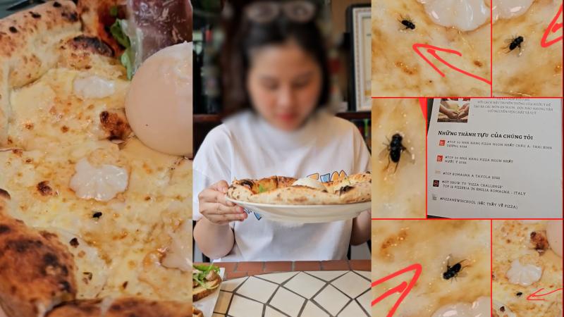 Khách tố pizza có ruồi, nhà hàng gắp bỏ hâm nóng 'diệt vi trùng' bán tiếp- Ảnh 1. Khách tố pizza có ruồi, nhà hàng gắp bỏ hâm nóng 'diệt vi trùng' bán tiếp- Ảnh 1.