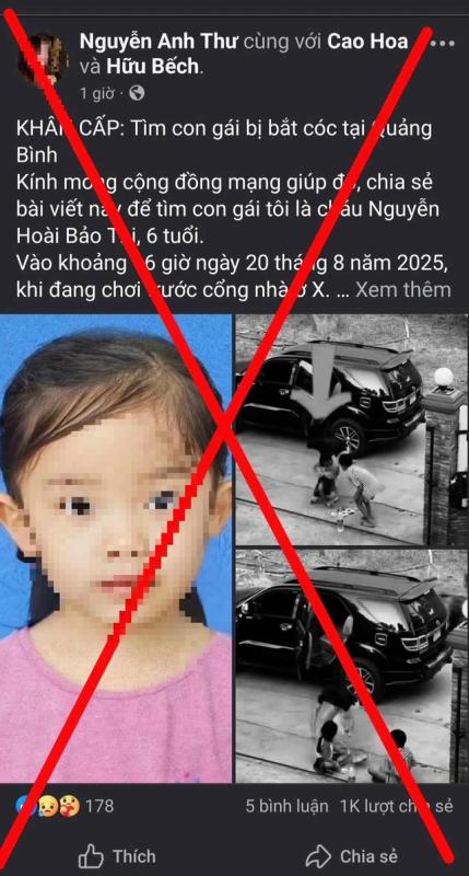 Phát hiện tài khoản ảo hết tung tin 'bắt cóc trẻ em' đến 'kêu gọi từ thiện'- Ảnh 1. Phát hiện tài khoản ảo hết tung tin 'bắt cóc trẻ em' đến 'kêu gọi từ thiện'- Ảnh 1.