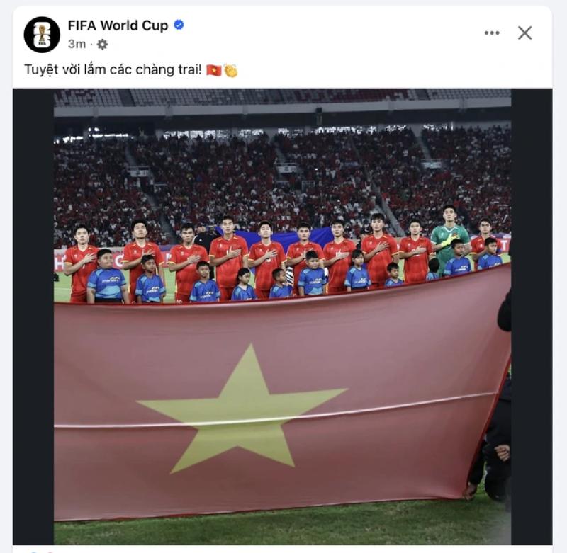 FIFA viết lời dễ thương ca ngợi U.23 Việt Nam: Tuyệt vời lắm các chàng trai!- Ảnh 1.