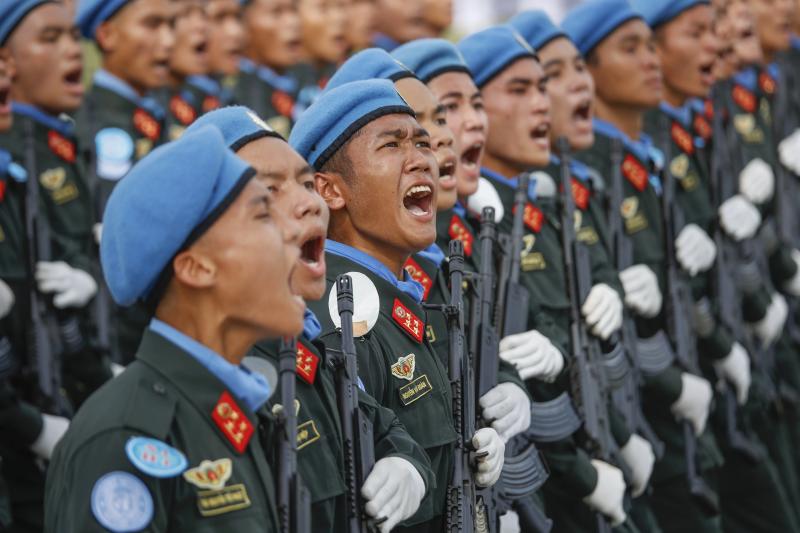 Kỵ binh xuất hiện tại buổi hợp luyện nhiệm vụ diễu binh A80- Ảnh 23.