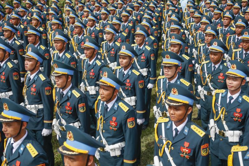 Kỵ binh xuất hiện tại buổi hợp luyện nhiệm vụ diễu binh A80- Ảnh 28.