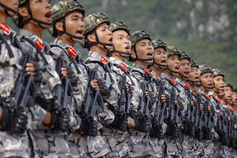 Kỵ binh xuất hiện tại buổi hợp luyện nhiệm vụ diễu binh A80- Ảnh 12.