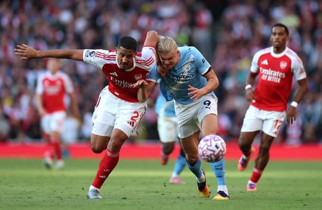 Haaland ghi bàn cực sớm, Man City vẫn ‘cay’ vì Arsenal gỡ hòa phút 90+3: HLV Pep không bực mới lạ!- Ảnh 4.