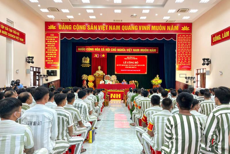 TP.HCM: 314 phạm nhân ở Trại giam An Phước được đặc xá- Ảnh 1. TP.HCM: 314 phạm nhân ở Trại giam An Phước được đặc xá- Ảnh 1.