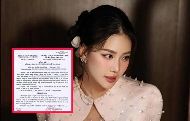 Bùi Quỳnh Hoa làm việc với cơ quan chức năng vụ bị dọa tung clip nhạy cảm- Ảnh 1.