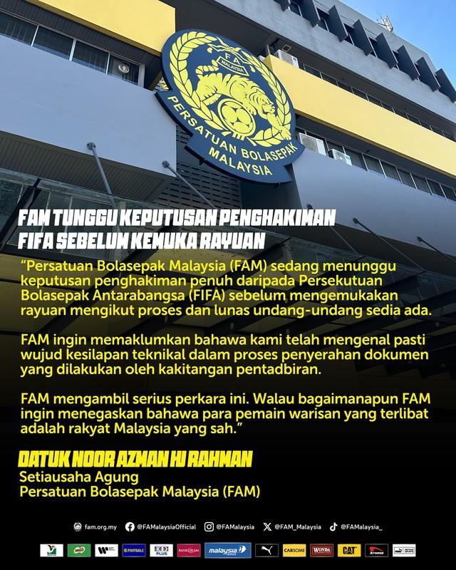 Mới: FAM thừa nhận sai sót trong quá trình nhập tịch Malaysia cho cầu thủ, lỗi của… nhân viên hành chính! - Ảnh 1. Mới: FAM thừa nhận sai sót trong quá trình nhập tịch Malaysia cho cầu thủ, lỗi của… nhân viên hành chính! - Ảnh 1.