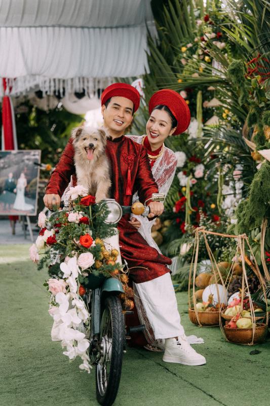 Lễ vu quy phong cách miệt vườn của Hồ Quang Hiếu và vợ người mẫu - Ảnh 8.