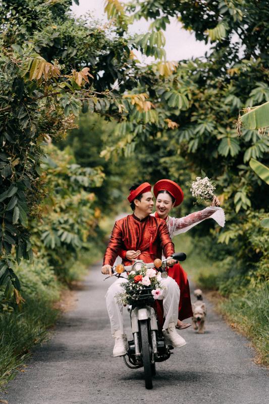 Lễ vu quy phong cách miệt vườn của Hồ Quang Hiếu và vợ người mẫu - Ảnh 9.