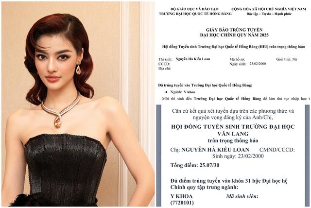 Á hậu Kiều Loan trúng tuyển ngành Y - Ảnh 1.
