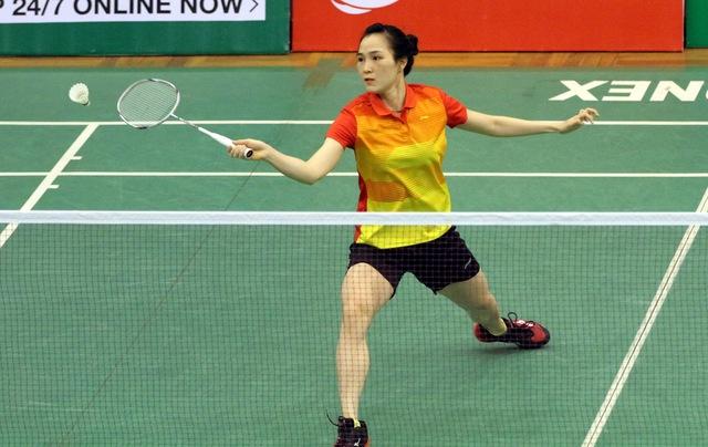 Bà xã tay vợt Tiến Minh thắng 'chẻ tre' ở giải cầu lông Việt Nam mở rộng- Ảnh 1. Bà xã tay vợt Tiến Minh thắng 'chẻ tre' ở giải cầu lông Việt Nam mở rộng- Ảnh 1.
