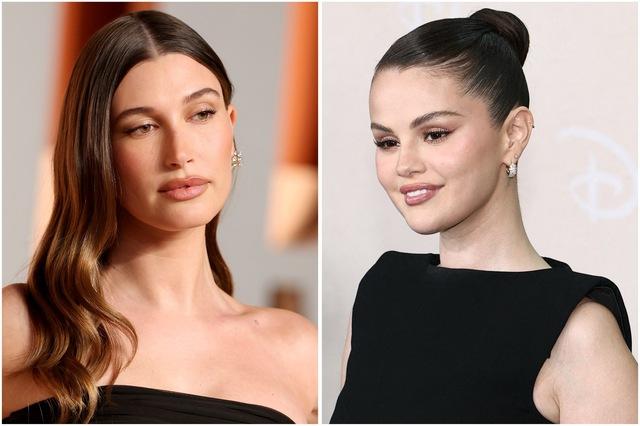Hailey Bieber khó chịu khi liên tục bị so sánh với Selena Gomez - Ảnh 1.