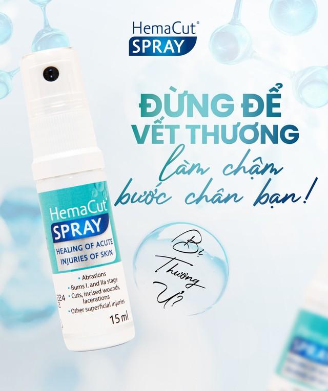 Hướng dẫn sử dụng chai xịt vết thương Hemacut Spray giúp mau lành và ngăn ngừa sẹo- Ảnh 2. Hướng dẫn sử dụng chai xịt vết thương Hemacut Spray giúp mau lành và ngăn ngừa sẹo- Ảnh 2.