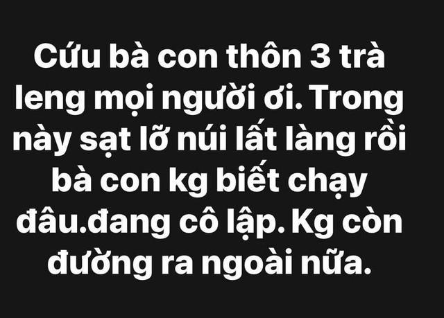 Thực hư thông tin cầu cứu trên mạng việc sạt lở núi, lấp làng ở Trà Leng- Ảnh 2. Thực hư thông tin cầu cứu trên mạng việc sạt lở núi, lấp làng ở Trà Leng- Ảnh 2.
