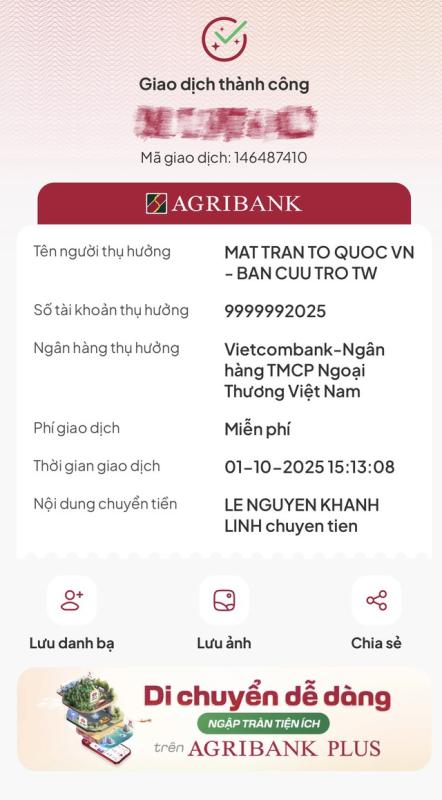 Cư dân mạng ủng hộ bà con vùng lũ qua mặt trận tổ quốc Việt Nam - Ảnh 4. Cư dân mạng ủng hộ bà con vùng lũ qua mặt trận tổ quốc Việt Nam - Ảnh 4.