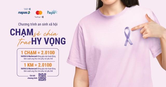 NAPAS, Mastercard, Payoo tặng gói tầm soát ung thư, xét nghiệm HPV cho phụ nữ yếu thế - Ảnh 1. NAPAS, Mastercard, Payoo tặng gói tầm soát ung thư, xét nghiệm HPV cho phụ nữ yếu thế - Ảnh 1.