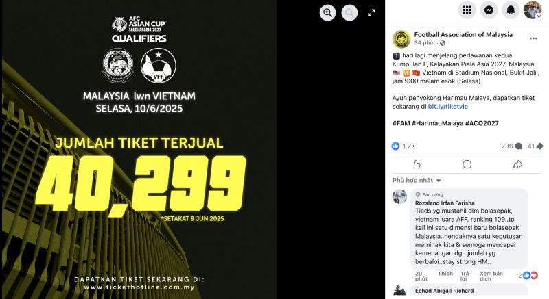 Động thái ‘lạ’ của FAM trước thời điểm FIFA phán quyết: Đổ lỗi cho Chính phủ Malaysia- Ảnh 2. Động thái ‘lạ’ của FAM trước thời điểm FIFA phán quyết: Đổ lỗi cho Chính phủ Malaysia- Ảnh 2.