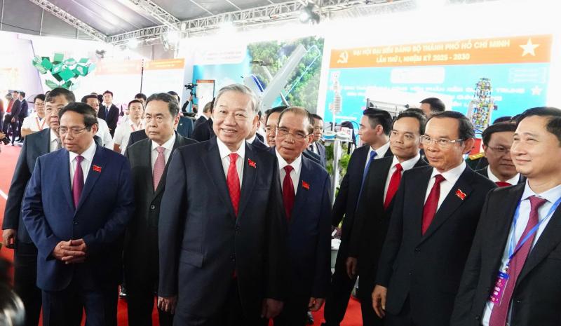 Tổng Bí thư Tô Lâm dự Đại hội đại biểu Đảng bộ TP.HCM lần thứ I- Ảnh 4.