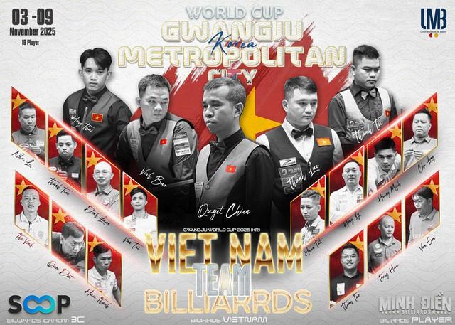 Billiards: Cơ thủ Việt Nam 'đổ bộ' Hàn Quốc, Trần Quyết Chiến được đặc cách- Ảnh 1. Billiards: Cơ thủ Việt Nam 'đổ bộ' Hàn Quốc, Trần Quyết Chiến được đặc cách- Ảnh 1.