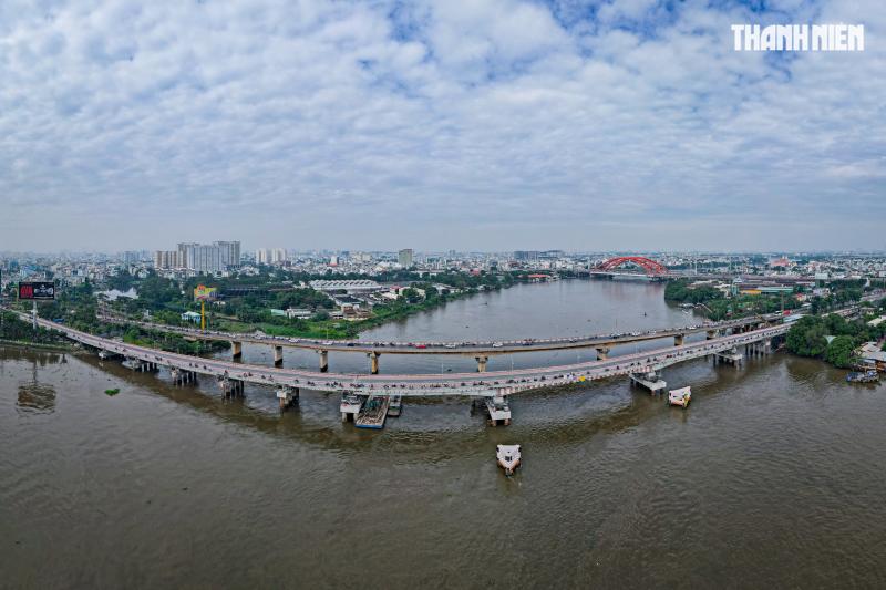 Cầu Bình Triệu 1 chính thức thông xe sau khi nâng tĩnh không lên hơn 1 mét- Ảnh 8. Cầu Bình Triệu 1 chính thức thông xe sau khi nâng tĩnh không lên hơn 1 mét- Ảnh 8.