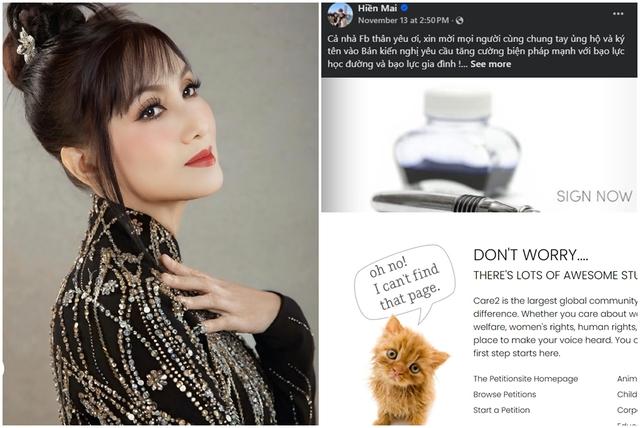 Đường link kêu gọi ký tên phòng chống bạo lực học đường của Hiền Mai biến mất- Ảnh 1.