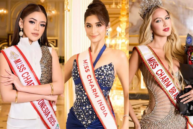Dàn người đẹp quốc tế đến Việt Nam tranh vương miện Miss Charm- Ảnh 1.