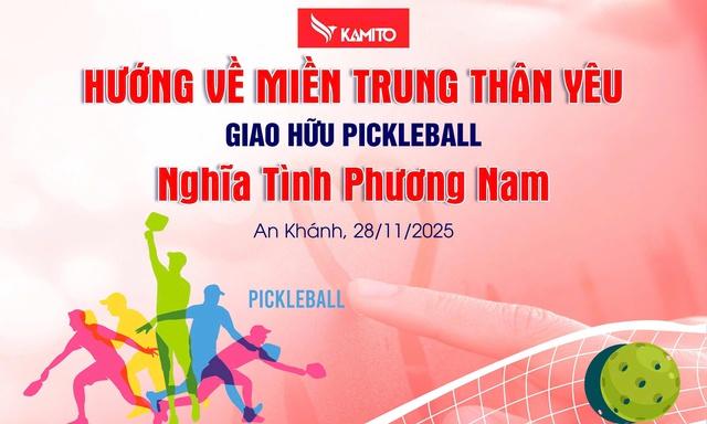 Lý Hoàng Nam cùng các nghệ sĩ giao lưu pickleball 'Nghĩa tình phương Nam' vì miền Trung- Ảnh 3. Lý Hoàng Nam cùng các nghệ sĩ giao lưu pickleball 'Nghĩa tình phương Nam' vì miền Trung- Ảnh 3.