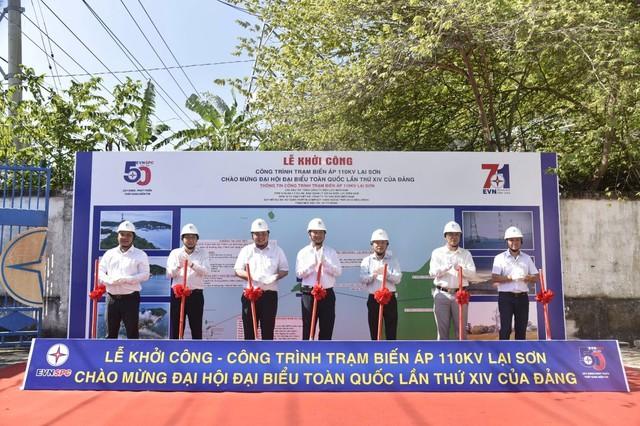 EVNSPC khởi công Trạm biến áp 110kV Lại Sơn hơn 101 tỉ đồng- Ảnh 1.