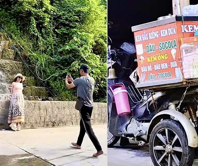 Anh bán kem trên đảo Hòn Sơn gây sốt với tài năng quay clip độc đáo - Ảnh 2. Anh bán kem trên đảo được du khách 'săn đón' - Ảnh 2.