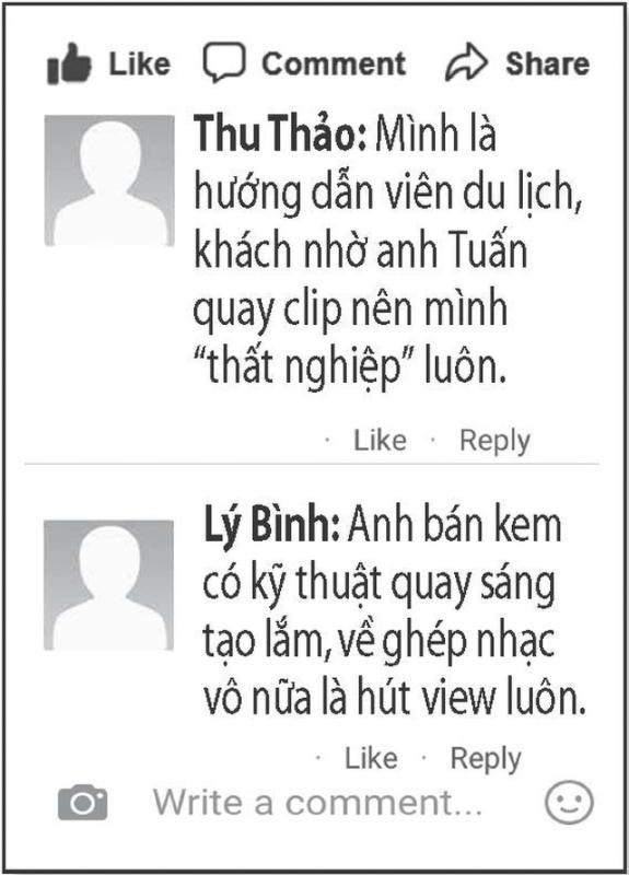 Anh bán kem trên đảo Hòn Sơn gây sốt với tài năng quay clip độc đáo - Ảnh 4. Anh bán kem trên đảo Hòn Sơn gây sốt với tài năng quay clip độc đáo - Ảnh 4.