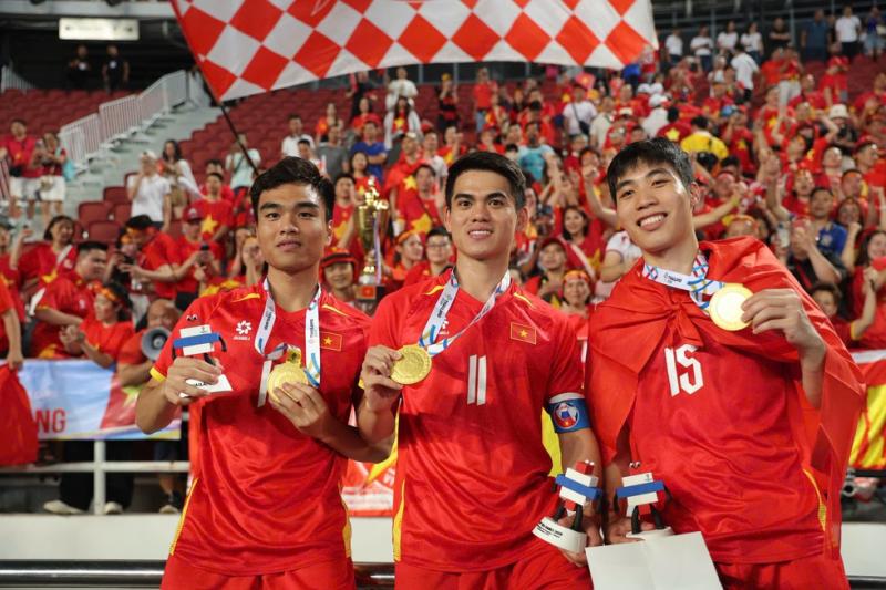 U.23 Việt Nam hội quân, có gì khác lạ so với lúc giành HCV SEA Games: Khuất Văn Khang bảo là…- Ảnh 1.