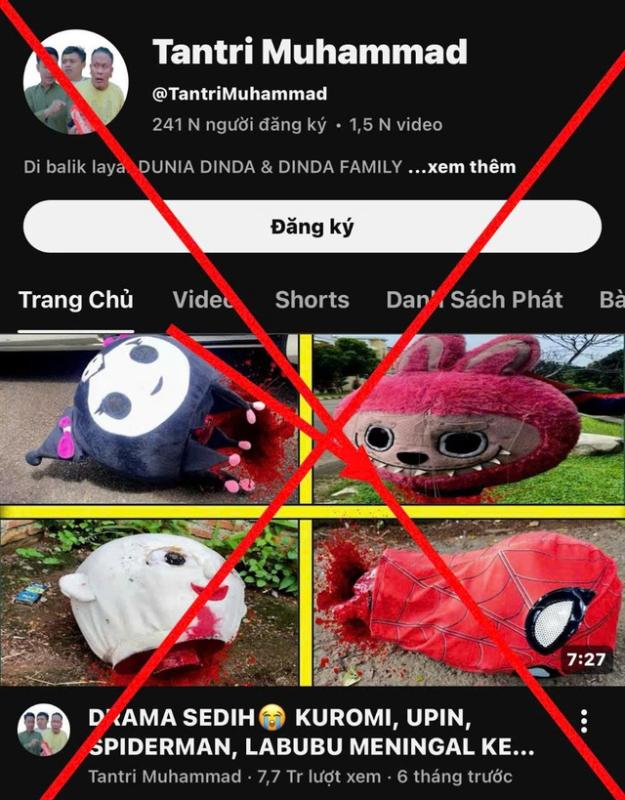 Công an TP.HCM cảnh báo khẩn clip hoạt hình gây ám ảnh trên YouTube- Ảnh 2. Công an TP.HCM cảnh báo khẩn clip hoạt hình gây ám ảnh trên YouTube- Ảnh 2.