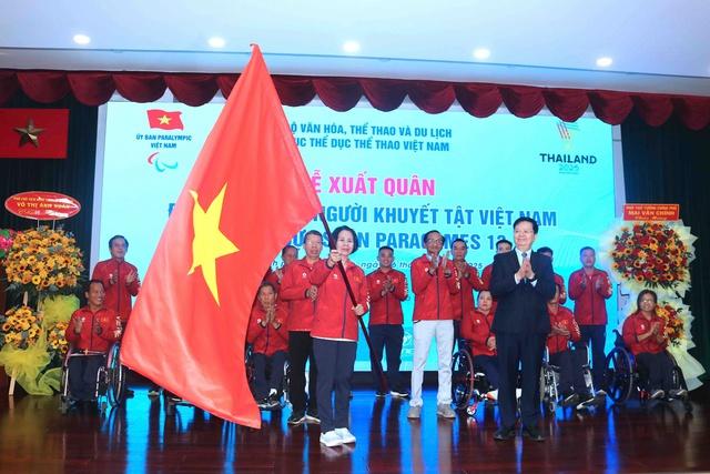 Phó thủ tướng Mai Văn Chính giao nhiệm vụ cho đoàn thể thao người khuyết tật Việt Nam - Ảnh 1. Phó thủ tướng Mai Văn Chính giao nhiệm vụ cho đoàn thể thao người khuyết tật Việt Nam - Ảnh 1.