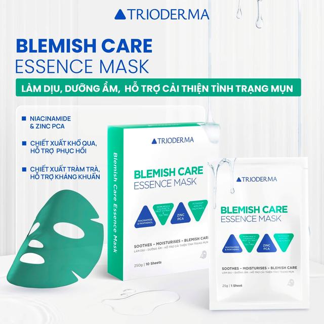 Trioderma ra mắt dòng mask mới dành riêng cho da dầu mụn cùng công thức đột phá- Ảnh 1. Trioderma ra mắt dòng mask mới dành riêng cho da dầu mụn cùng công thức đột phá- Ảnh 1.