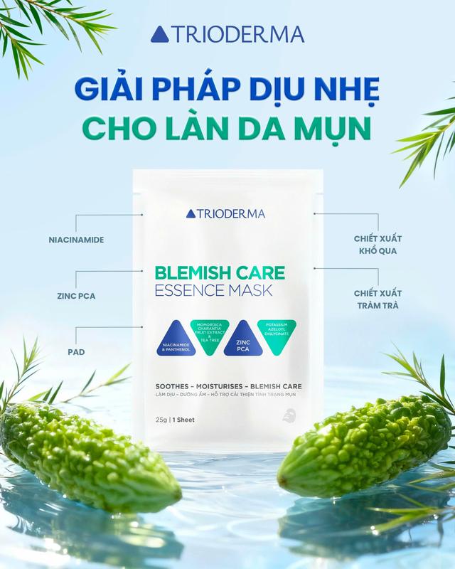 Trioderma ra mắt dòng mask mới dành riêng cho da dầu mụn cùng công thức đột phá- Ảnh 2. Trioderma ra mắt dòng mask mới dành riêng cho da dầu mụn cùng công thức đột phá- Ảnh 2.