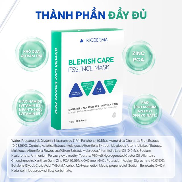Trioderma ra mắt dòng mask mới dành riêng cho da dầu mụn cùng công thức đột phá- Ảnh 3. Trioderma ra mắt dòng mask mới dành riêng cho da dầu mụn cùng công thức đột phá- Ảnh 3.