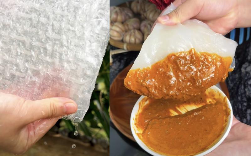 Hot trend ẩm thực: Cách làm bánh tráng nhúng nước, vì sao gây tranh cãi? - Ảnh 1.