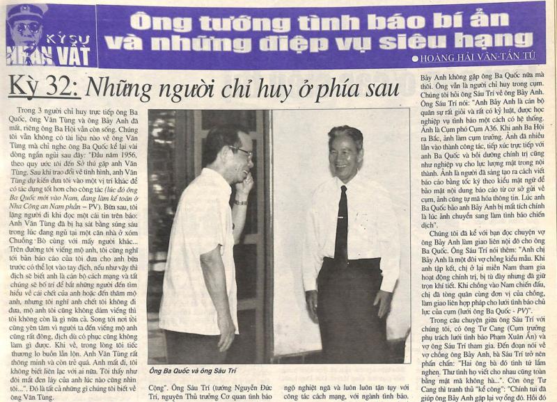 Những điệp vụ tình báo của ông Ba Quốc qua lăng kính báo Thanh Niên - Ảnh 4. Những điệp vụ tình báo của ông Ba Quốc qua lăng kính báo Thanh Niên - Ảnh 4.
