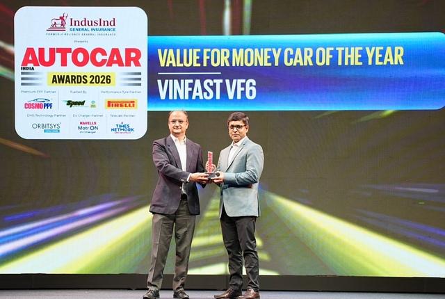 VinFast VF 6 nhận giải 'Mẫu xe đáng tiền nhất năm' tại Autocar India Awards 2026- Ảnh 1. VinFast VF 6 nhận giải 'Mẫu xe đáng tiền nhất năm' tại Autocar India Awards 2026- Ảnh 1.