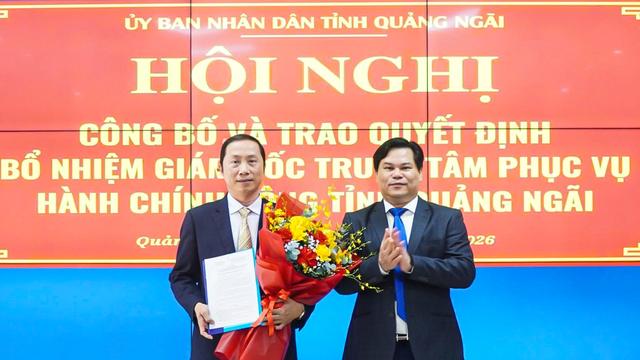 Ông Nguyễn Thanh Hoài làm Giám đốc Trung tâm Phục vụ hành chính công tỉnh Quảng Ngãi - Ảnh 1.