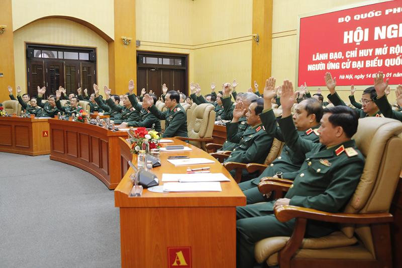 Đại tướng Phan Văn Giang được giới thiệu ứng cử ĐBQH khóa XVI tại Bộ Quốc phòng - Ảnh 1. Đại tướng Phan Văn Giang được giới thiệu ứng cử ĐBQH khóa XVI tại Bộ Quốc phòng - Ảnh 1.